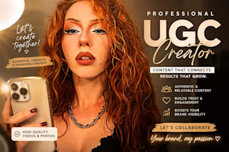create authentic ugc videos in french or english for your brand
