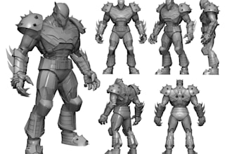 sculpt a custom 3dprintable action figure, character, or collectible