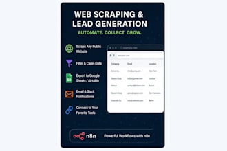build n8n web scraping and lead generation automation