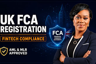 provide UK fca registration, aml policy, and fintech compliance support