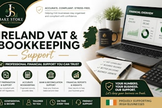 provide professional ireland vat and bookkeeping support