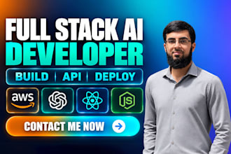 be your full stack ai developer, full stack web developer, ai chatbot