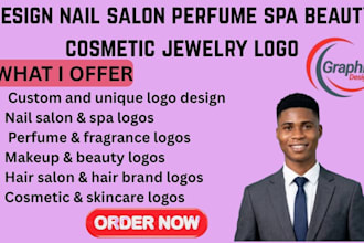 make nail salon perfume spa beauty makeup hair cosmetic jewelry logo