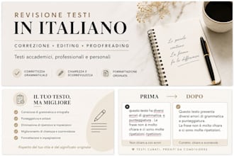 revisione, scrittura e modifica bozze, tesi e documenti
