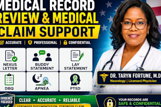 analyze medical records for a structured summary opinion