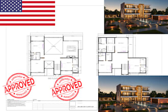 prepare engineering drawing with floor plan foundation framing hvac and plumbing