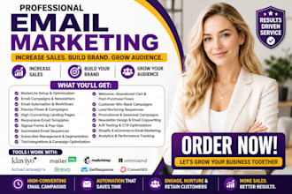 do email marketing campaigns and automation on klaviyo, mailchimp and omnisend