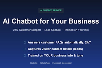build an ai chatbot that answers faqs and captures leads
