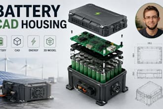 create battery enclosure cad models energy storage product housing