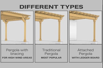 design professional deck addition drawing set pergola drawing set for permit