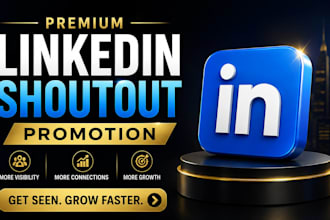 share and shoutout your content with linkedin  245k audience and promote it