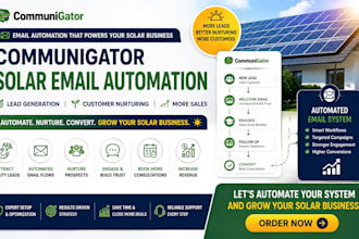 setup communigator solar email automation lead generation customer nurturing
