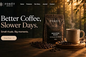 design a premium website hero banner for your brand