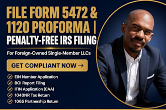 file form 5472 proforma 1120 for penalty free