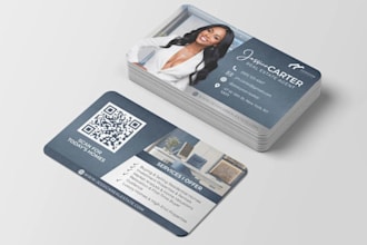 do luxury modern real estate business card
