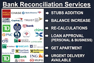 organize bank statements for US mortgage and business loans