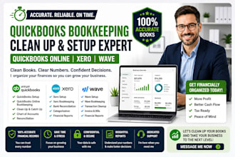 quickbooks bookkeeping clean up quickbooks online bookkeeping xero wave setup
