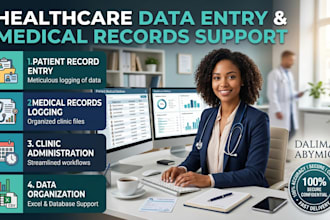 do healthcare data entry medical records logging and clinic