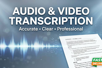 accurately transcribe audio and video files