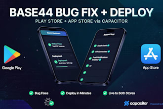 base44 bug fixes deploy base44 to google play store, apple store using capacitor