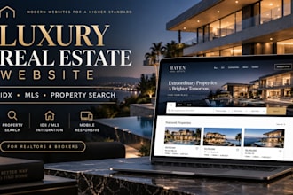 build luxury real estate idx website, realtor website, idx mls integration