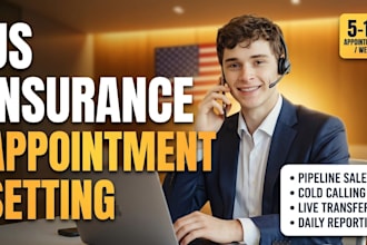 do US insurance cold calling and appointment setting pipeline sales