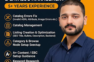 do amazon listing optimization and catalog fix