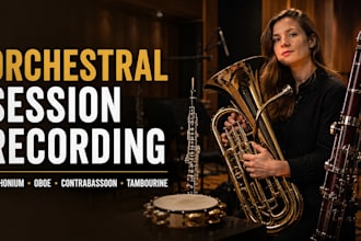 record euphonium oboe contrabassoon and tambourine for your music