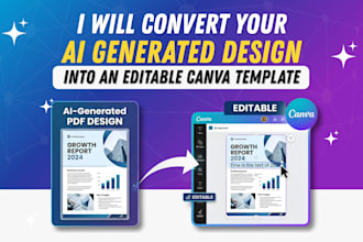 convert your ai generated design into an editable canva template