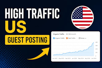 do manual digital PR outreach for a high traffic US guest post