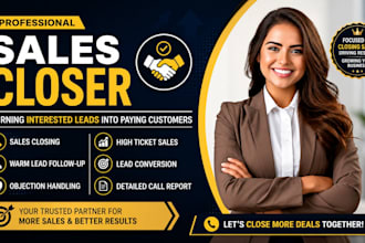your sales closer, sales agent and high ticket sales closer