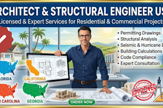 architect structural engineer for florida california north carolina, georgia USA
