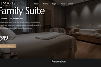 redesign or design wix hotel website hotelrunner booking channel management site