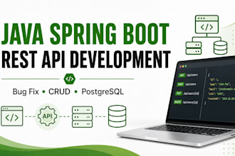 build or fix java spring boot rest apis