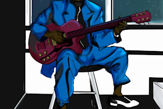 create a portrait or character illustration