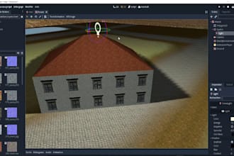 design realistic 2d and 3d assets, environment, terrain maps and levels in godot