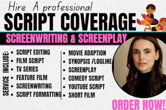 review your script give industry script coverage feedback analysis for TV pilot