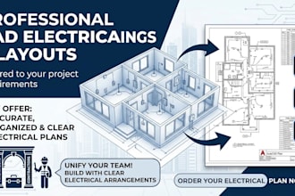 draft electrical floor plans, lighting plans and power layouts