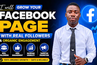 grow your facebook page with real followers and organic engagement