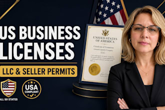 apply for your US business license, seller permit, and llc registration