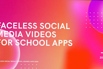 produce dynamic faceless youtube videos for your school app