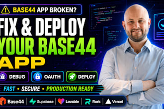 fix base44 app base44 expert base44 debug lovable rork supabase oauth deployment