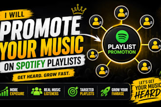 do organic spotify music playlist submission to promote hip hop and rap music