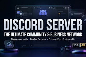 make a discord sever for you with your theme choice