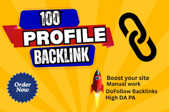 build 100 ai profile backlinks for better ranking
