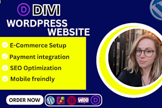 design divi wordpress website with divi theme customization