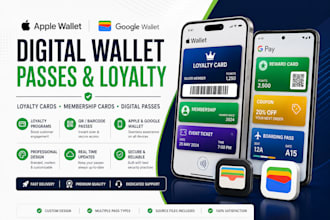 create apple and google wallet passes, loyalty cards and digital passes
