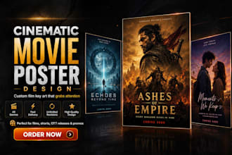 design a professional movie poster