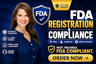 fda registration, import permit, compliance for food, cosmetics, medical device