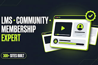 build learndash, buddyboss, kajabi or learnworlds membership and community